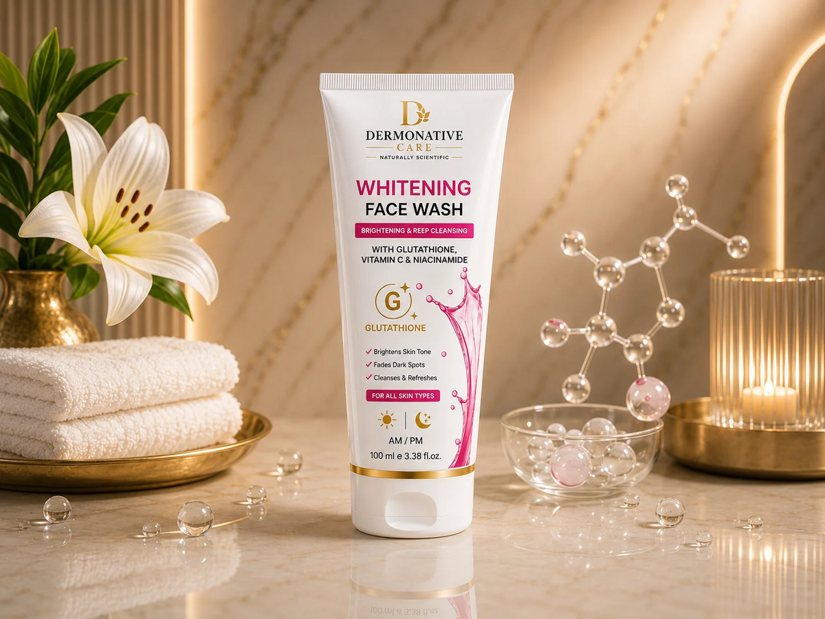 Dermonative Care Whitening Face Wash with Glutathione, Vitamin C & Niacinamide - 100ml